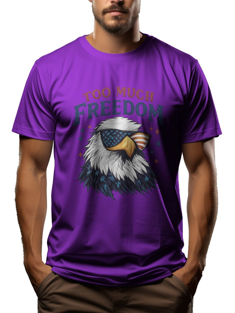 Too Much Freedom Funny America Shirts - 100% Cotton T-Shirt