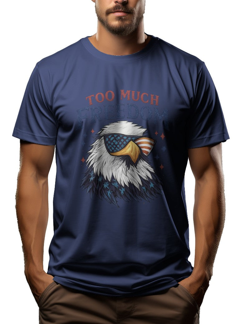Too Much Freedom Funny America Shirts - 100% Cotton T-Shirt