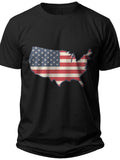 Star-Spangled Map July 4th Shirts - Adult Unisex Tee