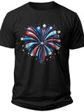 Stars and Stripes Burst Independence Day Shirt - Adult Unisex Tee