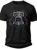 Starry Bell Outline July 4 Shirts for Women - Adult Unisex Tee