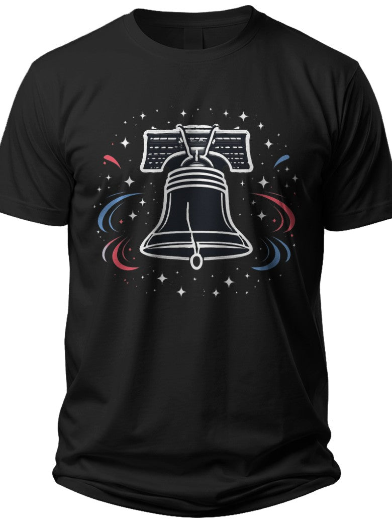 Starry Bell Outline July 4 Shirts for Women - Adult Unisex Tee