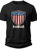 Star Spangled Shield 4th of July Tshirts - Adult Unisex Tee