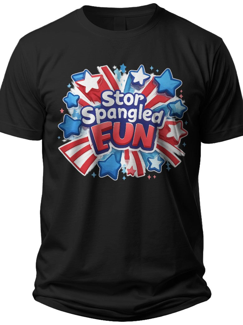 Star Spangled Fun 4th of July Shirts Kids - Adult Unisex Tee
