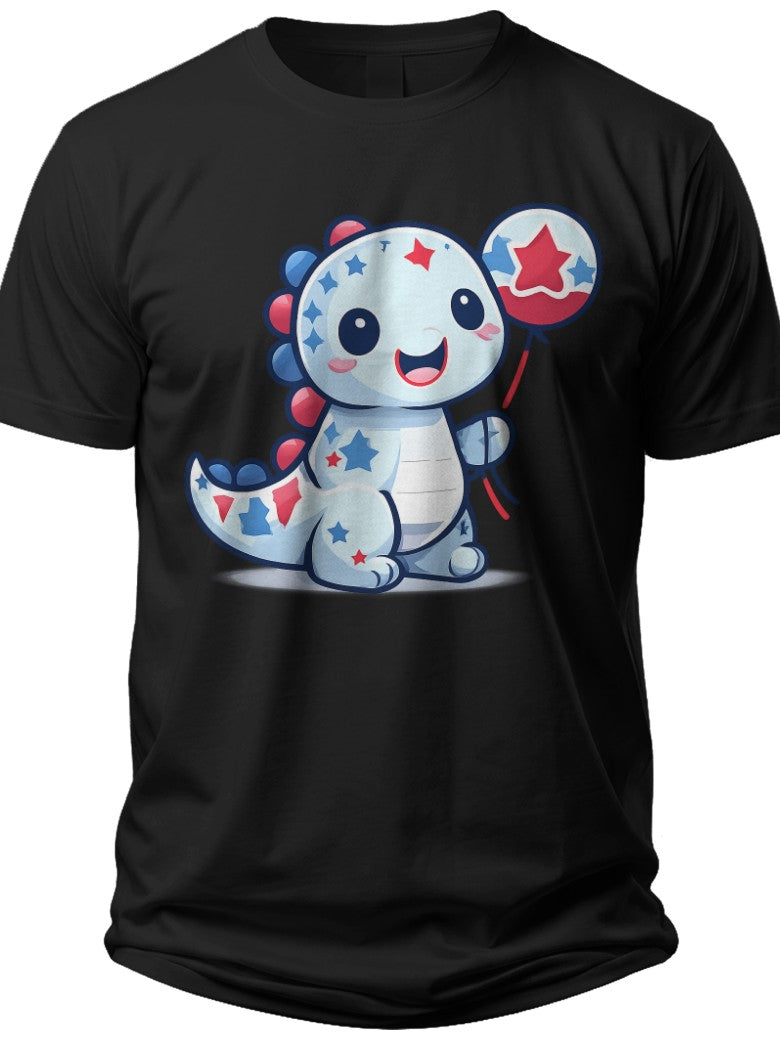 Star Spangled Dino 4th of July Shirts for Kids - Adult Unisex Tee