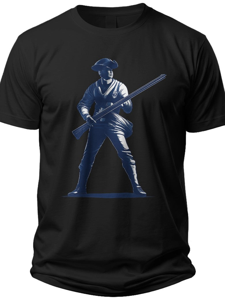 Spirit of 1776 Soldier Mens Fourth of July Shirt - Adult Unisex Tee