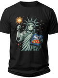 Sparkler Liberty Funny Fourth of July Shirts for Women - Adult Unisex Tee