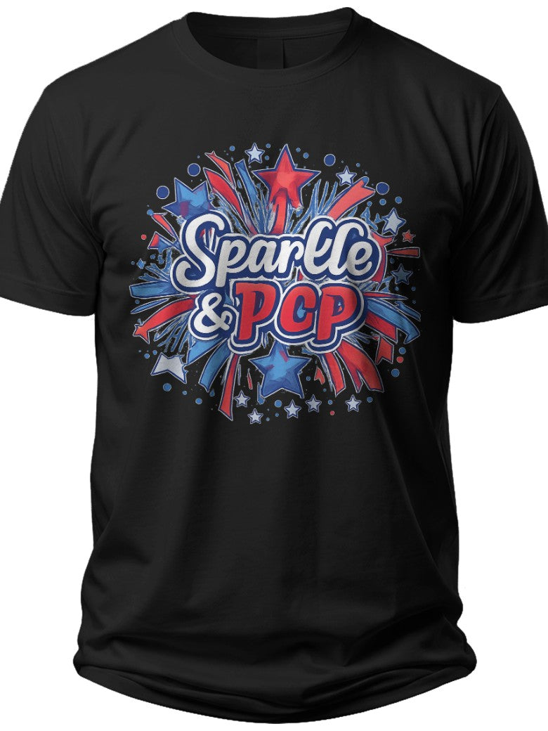 Sparkle & Pop Funny 4th of July Shirts for Women - Adult Unisex Tee