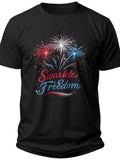 Sparkle & Freedom Plus Size Fourth of July Shirts for Women - Adult Unisex Tee