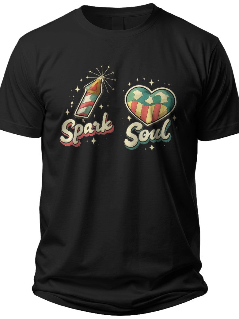Spark & Soul Couples 4th of July Shirts - Adult Unisex Tee