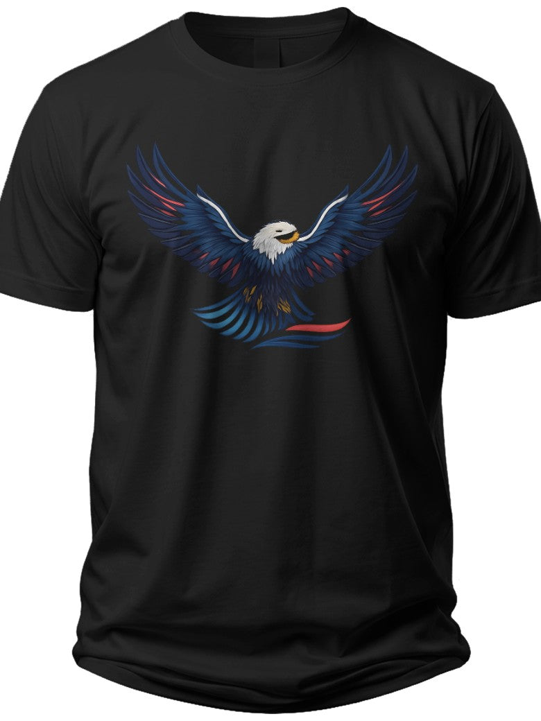 Soaring Freedom Eagle 4th of July Golf Shirts for Men - Adult Unisex Tee
