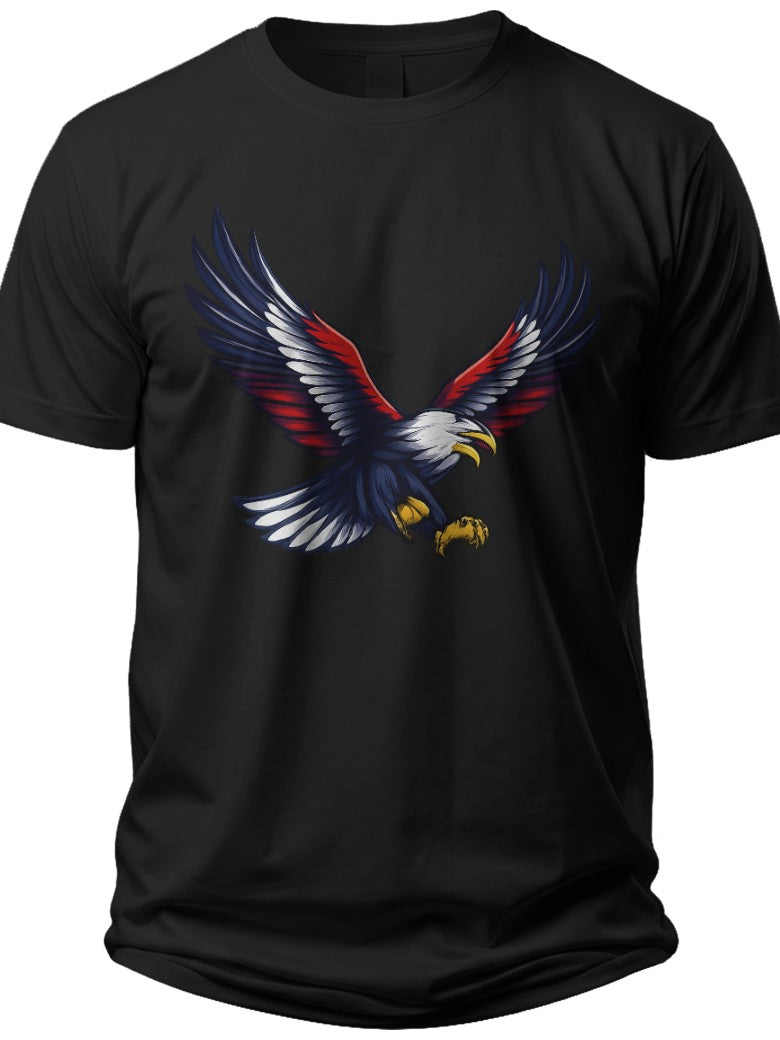 Soaring American Eagle Plus Size 4th of July Shirt - Adult Unisex Tee