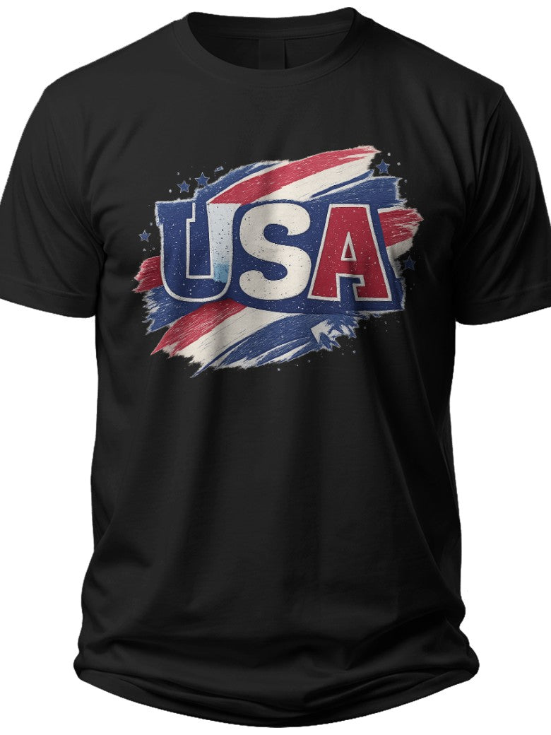 Rustic Patriot 4th of July Graphic Shirts Women - Adult Unisex Tee