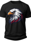 Proud Eagle Profile Mens Fourth of July Shirt - Adult Unisex Tee