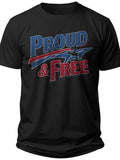 Proud & Free Plus Size 4th of July Shirt - Adult Unisex Tee