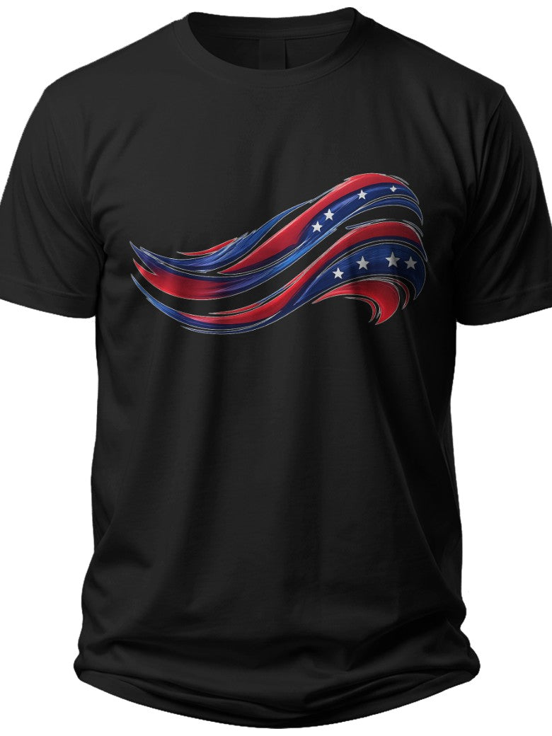 Patriotic Waves 4th July Shirt Women - Adult Unisex Tee