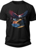 Patriotic Tropics Eagle 4th of July Hawaiian Shirts for Men - Adult Unisex Tee
