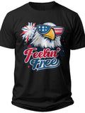 Patriotic Spectacle Eagle Funny Fourth of July Shirts - Adult Unisex Tee