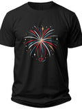 Patriotic Sparkle Im Just Here for the Fireworks Couple Shirts - Adult Unisex Tee