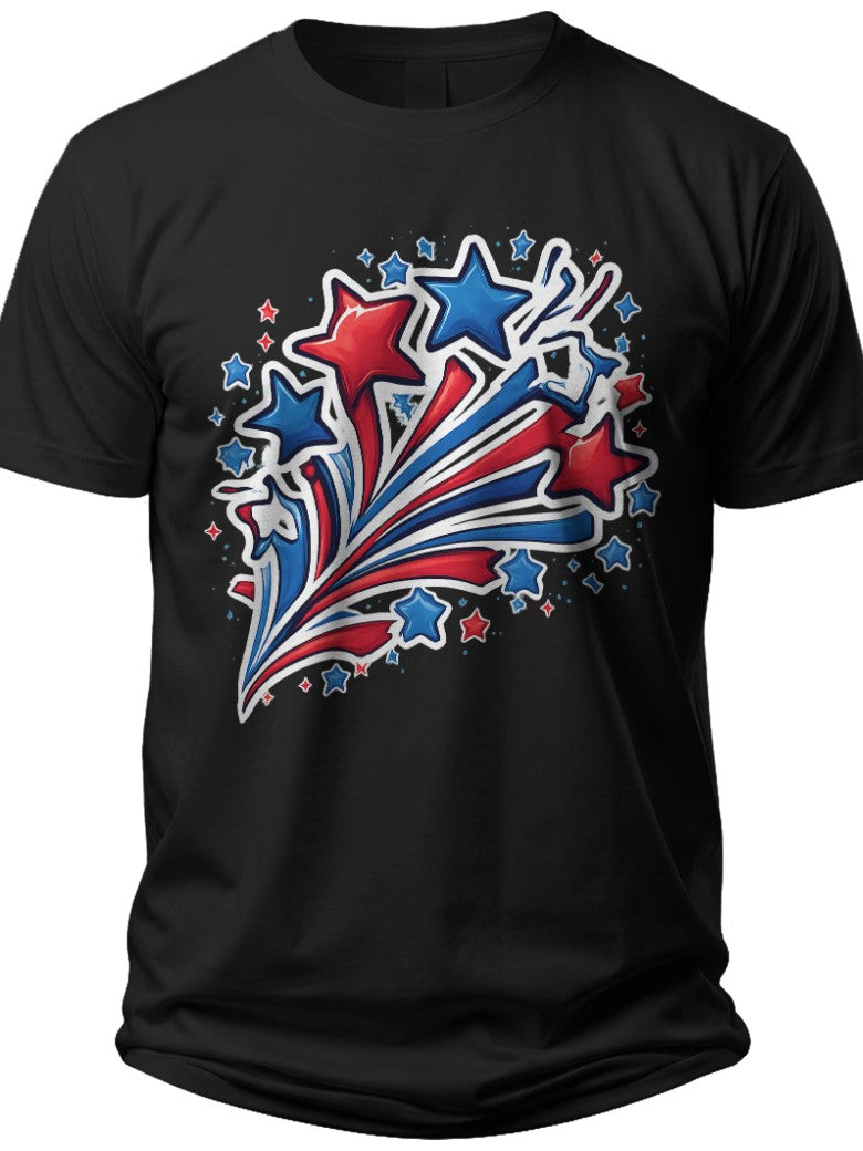 Patriotic Sparkle Fun 4th of July Shirts for Girls - Adult Unisex Tee