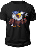 Patriotic Party Eagle 4th of July Shirts for Men Funny - Adult Unisex Tee