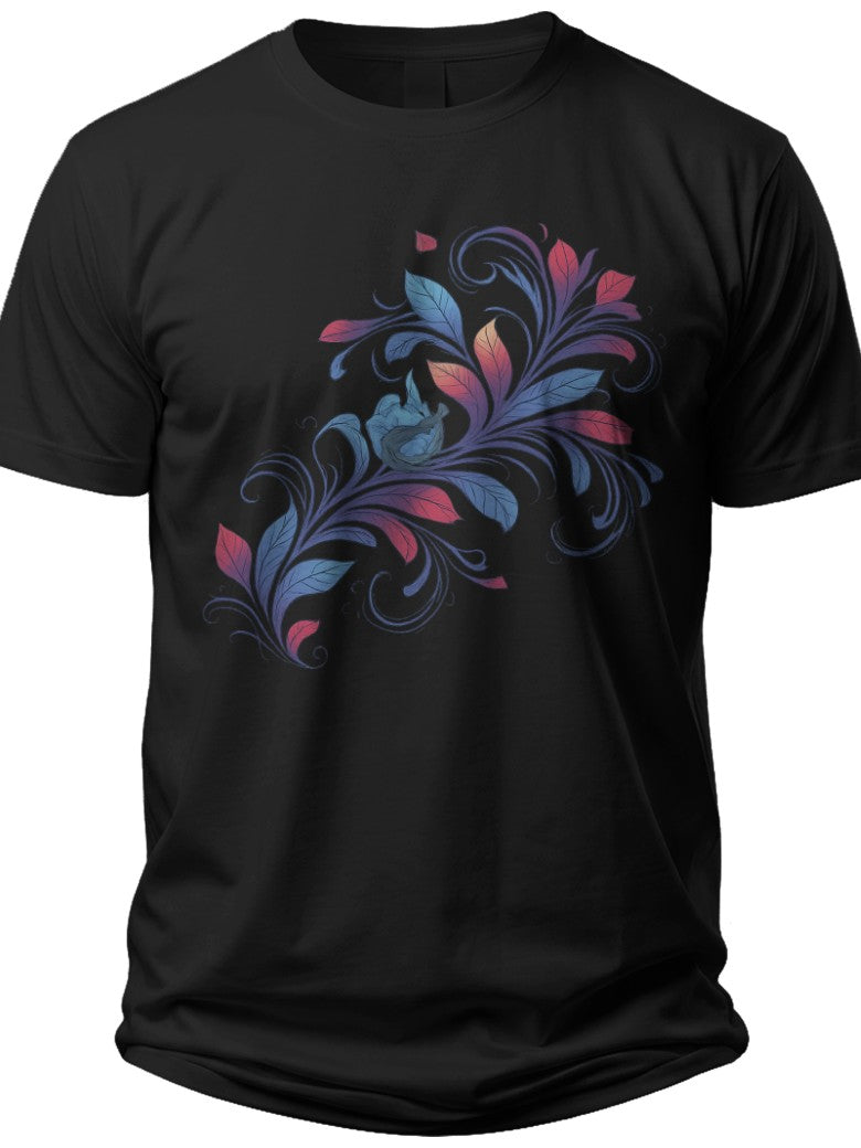 Patriotic Floral Swirl July 4 Shirts for Women - Adult Unisex Tee