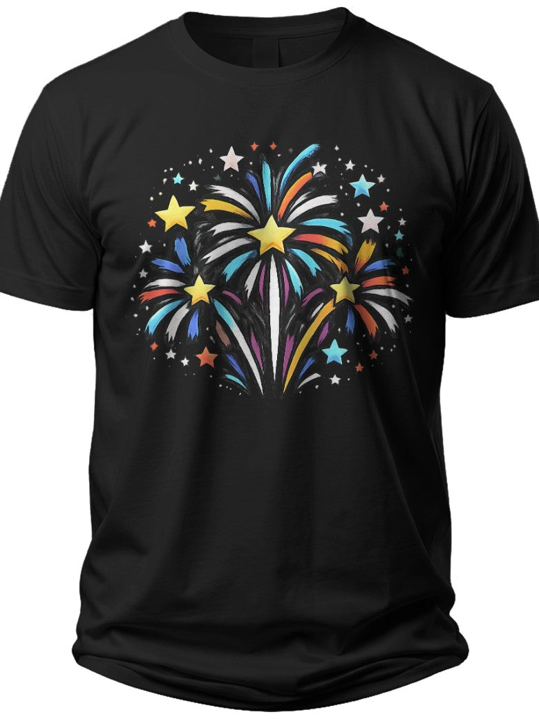 Patriotic Firework Fun Kids Fourth of July Shirt - Adult Unisex Tee