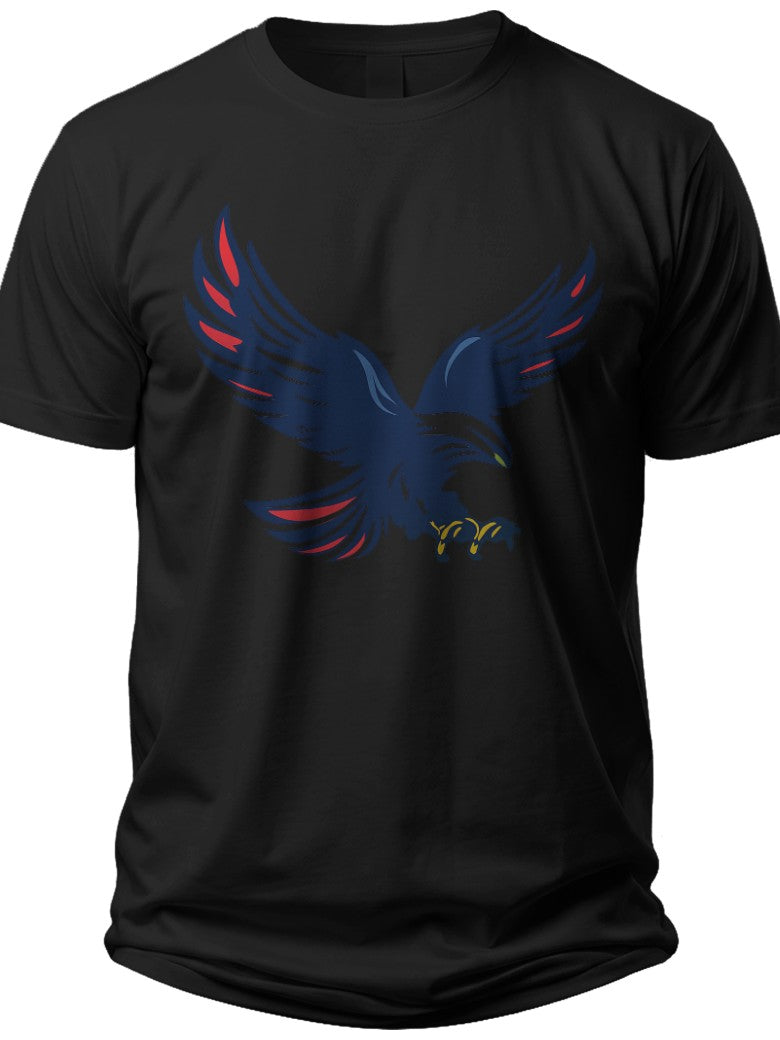 Patriotic Eagle Silhouette Womens Fourth of July Shirt - Adult Unisex Tee