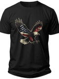 Patriotic Eagle Silhouette Independence Day Shirts for Men - Adult Unisex Tee