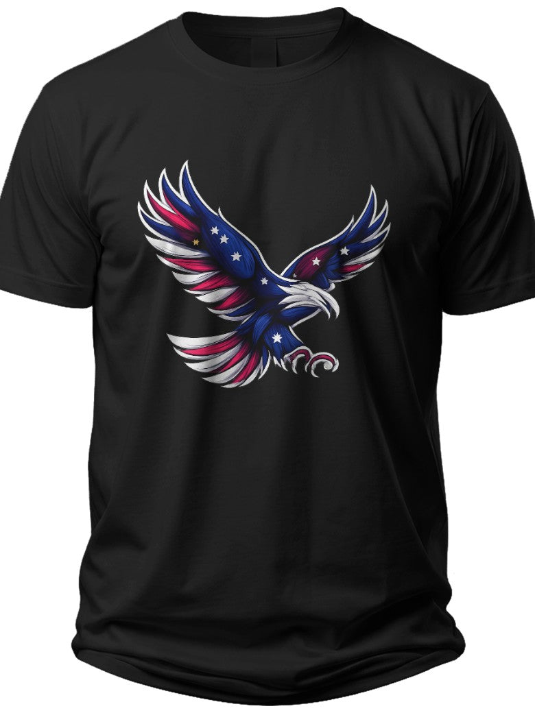 Patriotic Eagle Silhouette Fourth of July Shirts for Boys - Adult Unisex Tee