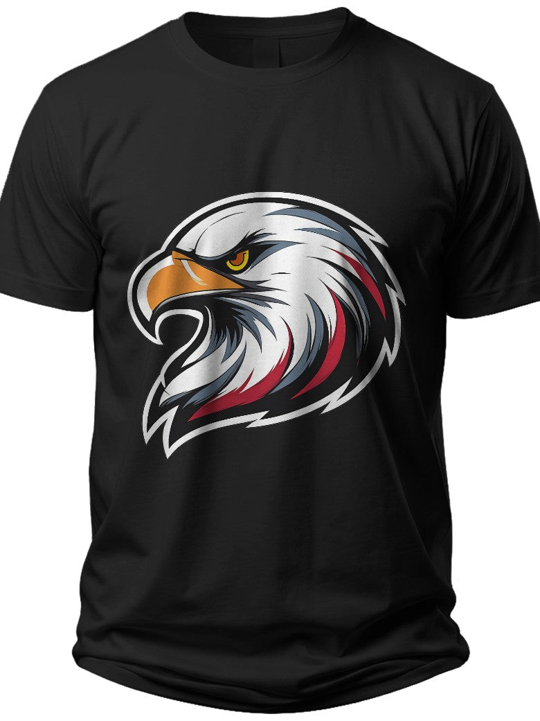 Patriotic Eagle Silhouette Fourth of July Shirt Men - Adult Unisex Tee
