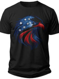 Patriotic Eagle Silhouette Fourth of July Men's Shirts - Adult Unisex Tee