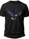 Patriotic Eagle Silhouette Flag Day Shirt - Adult Unisex Tee