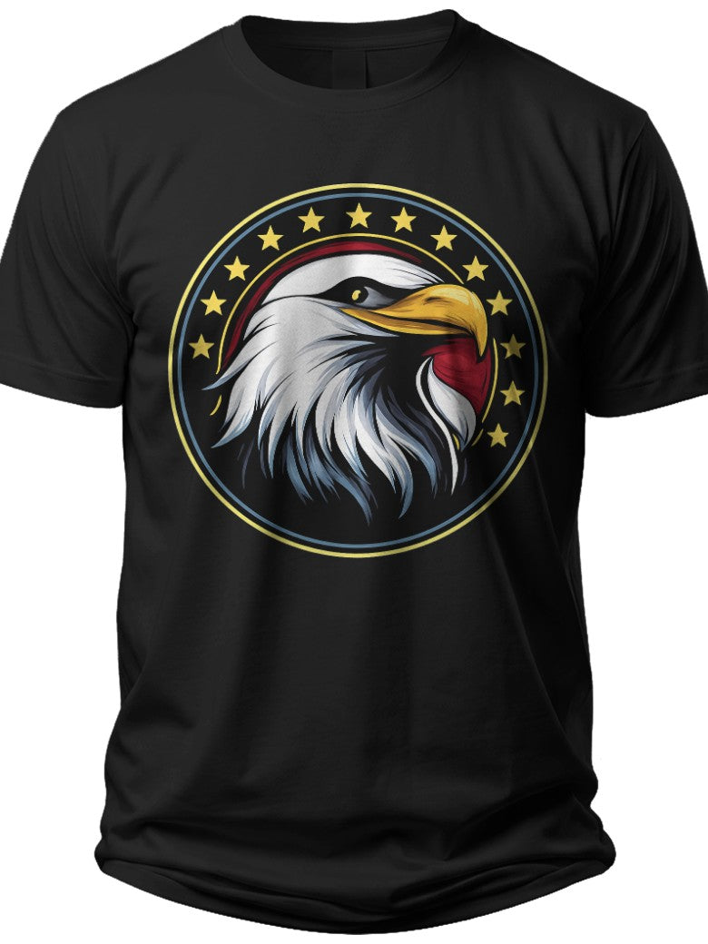 Patriotic Eagle Men's 4th of July Shirts - Adult Unisex Tee