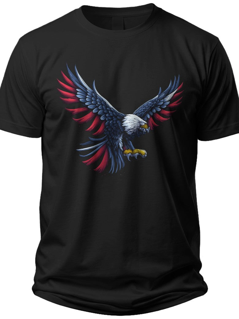 Patriotic Eagle Flight Mens Forth of July Shirts - Adult Unisex Tee