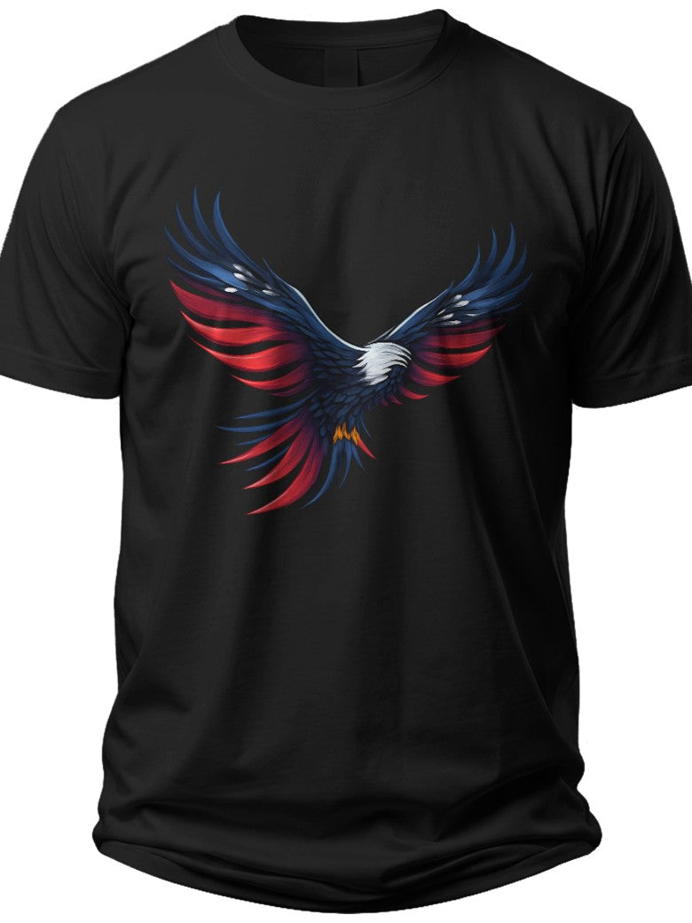Patriotic Eagle Flight 4th of July T Shirts - Adult Unisex Tee
