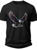 Patriotic Eagle Flight 4th of July Shirts for Men - Adult Unisex Tee