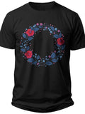 Patriotic Blossom Wreath Fourth of July Shirts for Women - Adult Unisex Tee