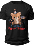 Patriotic Bear Cub 4th of July Shirts for Kids - Adult Unisex Tee