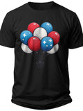 Patriotic Balloons Cluster Cute 4th of July Shirts - Adult Unisex Tee