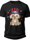 Patriot Pup Celebration Boys Fourth of July Shirt - Adult Unisex Tee
