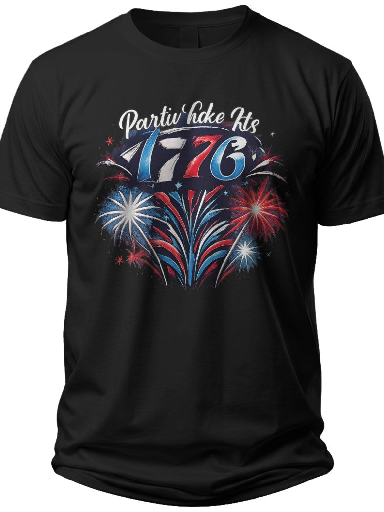 Party Like It's 1776 Funny Slogan 4th of July Shirts Men - Adult Unisex Tee