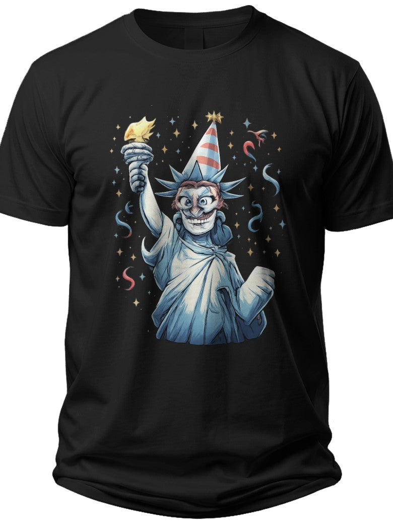 Party Liberty Funny 4th of July Shirts for Women - Adult Unisex Tee