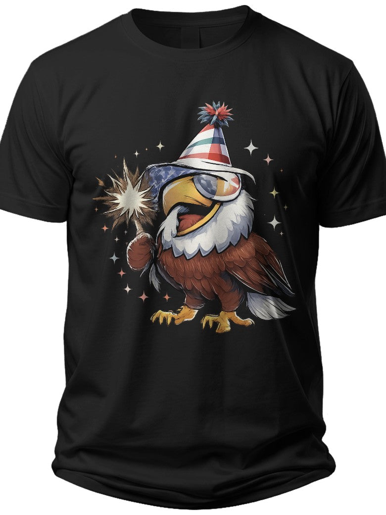 Party Eagle Funny July 4th Shirts - Adult Unisex Tee