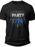 Party 1776 Funny Fourth of July Shirts for Men - Adult Unisex Tee
