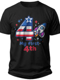 My First 4th Toddler Boy 4th of July Shirt - Adult Unisex Tee