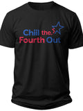 Minimal Fourth Chill Chill the Fourth Out Shirt - Adult Unisex Tee