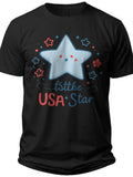 Little USA Star Boys 4th of July Shirt - Adult Unisex Tee
