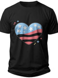 Little Star Heart Toddler 4th of July Shirt - Adult Unisex Tee