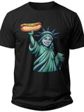 Liberty's Fun Snack Funny 4th of July Shirt - Adult Unisex Tee